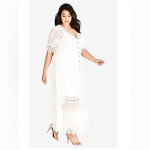 City chic Summer Lace Maxi Dress - wore once